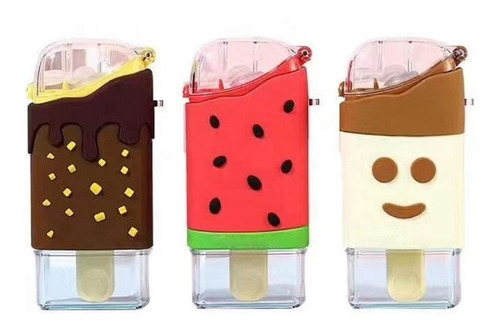 Botella De Agua Diseños  Helados Sandia | Chocolate | Carita