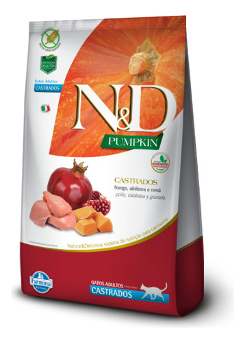 N&d Pumpkin Felino Adulto Castrado Pollo Y Granada 7,5 Kg