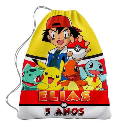 15 Sacolinhas Surpresa Pokémon (20x15cm)