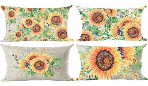 4 Funda Almohada Decorativa Para Hogar Salon Cama Sofa