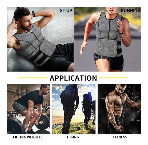Chaleco De Sudor Sauna Para Hombre, Reductor De Cintura