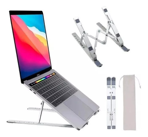 Soporte Notebook Aluminio Regulable Tablet Celular Portatil