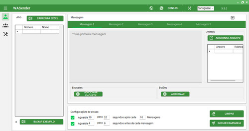 Wasender 3.7.0 + Revenda + Aulas + Bônus + Código Fonte