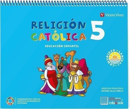 Libro: Religion Catolica 5 Años (comunidad Lanikai). Alvarez