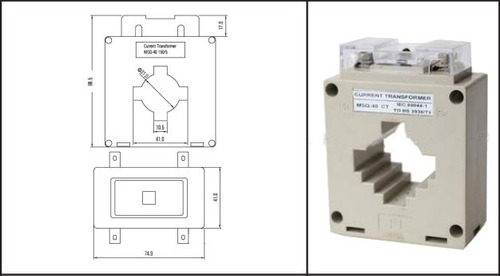 Transformador De Corriente Msq-40 400/5a 5va 