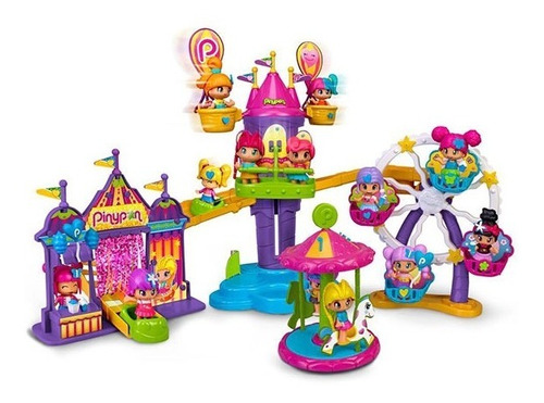 Playset Pinypon Parque De Atracciones Figuras Muñecos Lelab