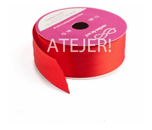 Imagen 5 de 5 de Cinta Raso N° 1 De 6mm Cordón De Oro X 10 Mts