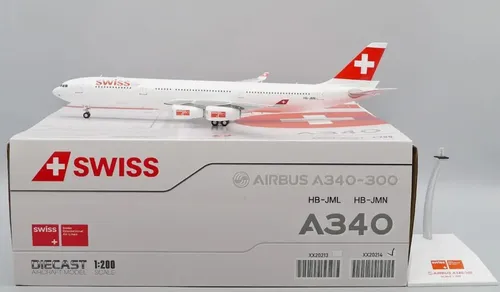 航空機・ヘリコプター EAGLE 1/200 SWISS A340-300 HB-JMJ Miniatura Avião Airbus A340-300 Swiss - Jc Wings 1/200 | MercadoLivre