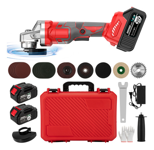 Kit Esmeril Angular Inalambrico Esmeriladora 20000mah 1200w