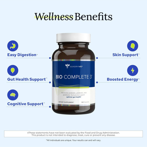 Gundry Md® Bio Complete 3 Probiótico Prebiótico X 60 Cáps