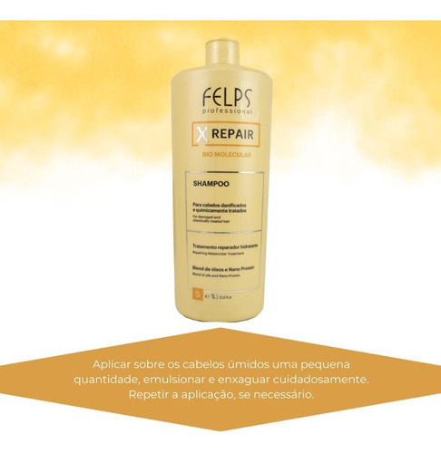 Felps X Repair Bio Molecular Shampoo 1l