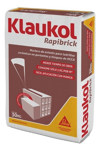 Klaukol Rapibrick Pegamento Ladrillos X 30kg 