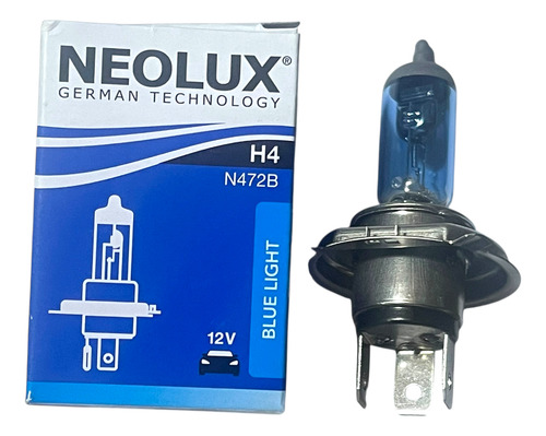 Lámpara H4 Blue 12v 60/55w Alta Y Baja Neolux By Osram