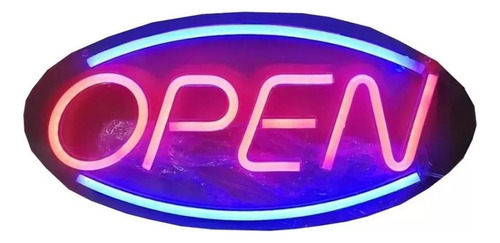 Anuncio Luminoso De Leds Tipo Neon Open 246 448