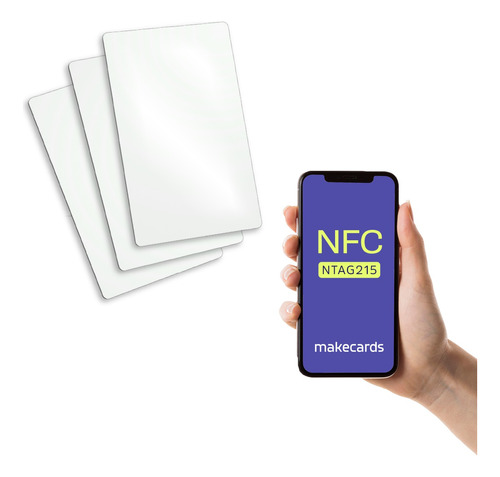 10 Pzas Tarjetas Tag Ntag215 Nfc Pvc