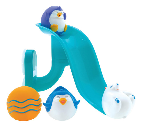 Juego De Baño Nuby Pingüino Con 4 Chorros Para Bebés