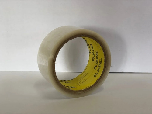 Imagen 7 de 10 de Cinta Embalaje Transparente Adhesiva Fijapel 48mm X45 M X36