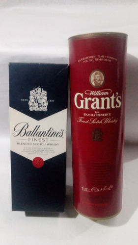 Estuches De Whisky  Ballantines Y William Grant S  Vacias