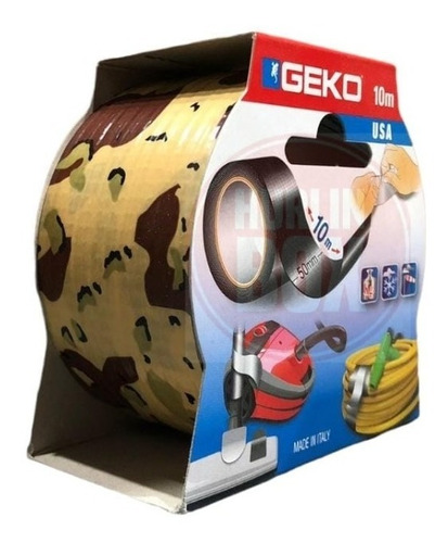 Cinta Duct Tape Camuflada Geko Italy 5 X 10 Mts - Fca Y Fcb