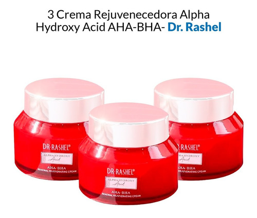 3 Crema Rejuvenecedora Alpha Hydroxy Acid Aha-bha