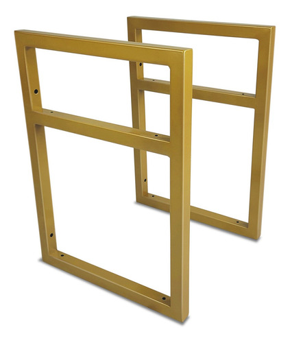 Suporte Para Prateleira Design Industrial Kit C/ 2 Dourado Cor Dourado-escuro