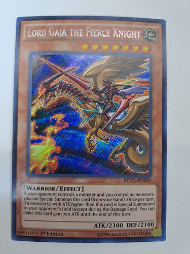 Lord Gaia The Fierce Knight Mvp1-ens50 Secret Rare Yugioh 