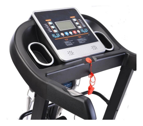 Caminadora eléctrica Crazy Fitness T600 220V color gris oscuro y negro