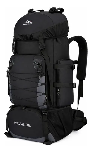 Mochila Cargueira Tática Grande Impermeável Reforçada 90l Preto