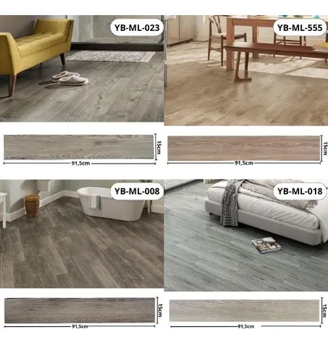 Piso Vinilico Autoadhesivo 1 Caja 5m2 Antideslizante 36 Und