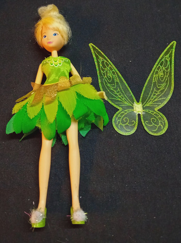 Muñeca Campanita Tinkerbell Disney 26 Cm Con Zapatos (Usado)
