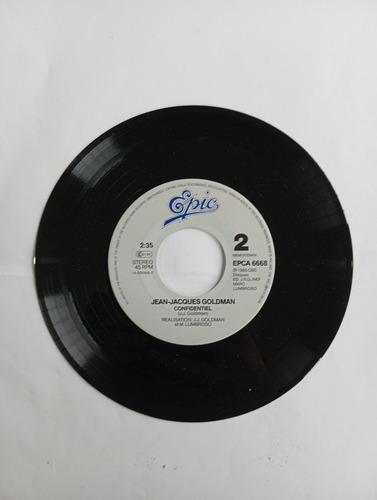 Vinilo Single De Jan Jacques Goldman -- Je Te Donne ( H37 (Usado)