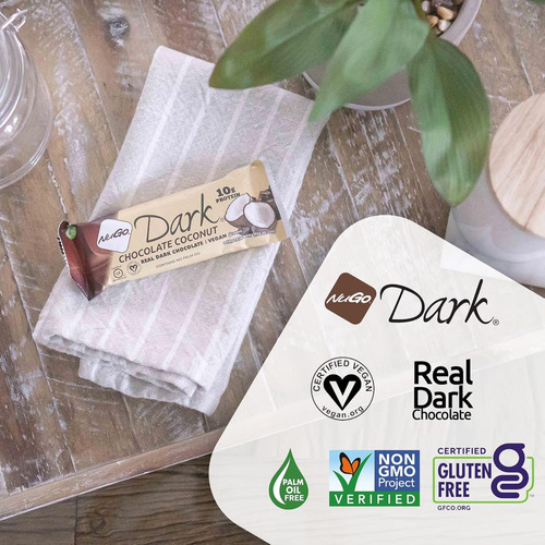 Nugo Chocolate Oscuro Con Coco, Barra De Proteína De 10 G, V