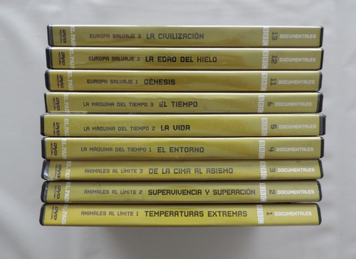 Lote De 9 Dvd Documentales De La Naturaleza De La Bbc (Usado)
