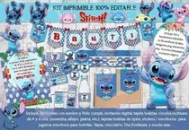 Comprar Kit Imprimible Stitch Cumpleaños Candy Bar Fiesta
