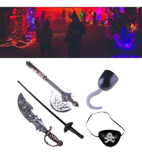 Accesorios De De Halloween, Juego De Rol, Pirata, Gancho,