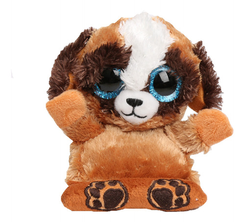 Peluche Ty Peek A Boos Pups Porta Celular Ojos Brillantes 