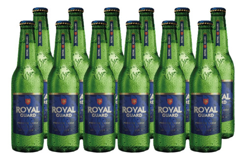 Pack 12 Cervezas Royal Guard Botellon 650cc