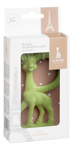 Mordillo Bebe Infantil Sophie La Girafe Color Verde gusto vainilla