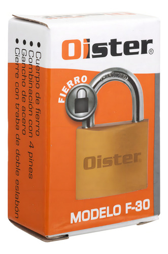 Cadeado Oister 30mm com chave