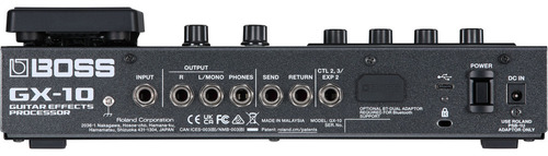 Procesador De Efectos Boss Gx-10 Para Guitarra Y Bajo Negro