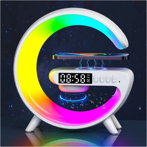 Luminária G-speaker Smart Station Rgb Wireless E Carregador