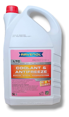 Refrigerante Ravenol C12++ (g12) 5 Litros