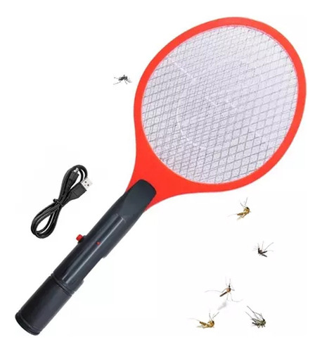 Paleta Raqueta Mata Mosquitos Moscas Electrica Premium