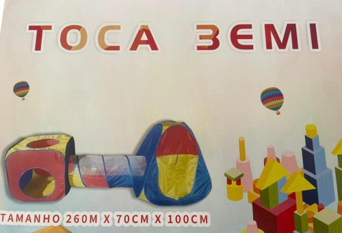 Imagem 7 de 7 de Toca Barraca Infantil 3 Em 1 Com Túnel Top + 100 Bolinhas **