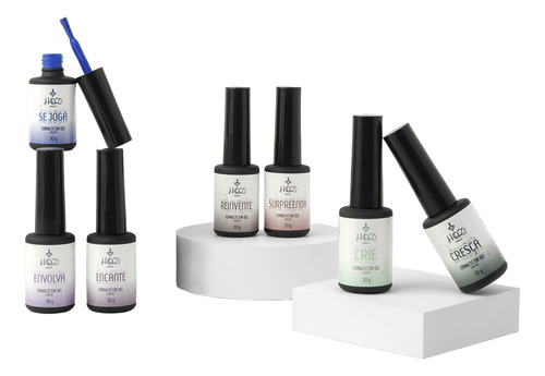 Esmalte Em Gel Hqz Nails 10ml Linha Intensa Unhas Acrigel