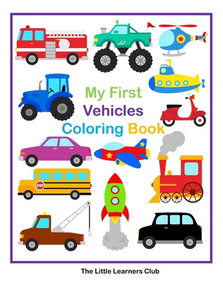 Libro My First Vehicles Coloring Book - 29 Simple Vehicle...