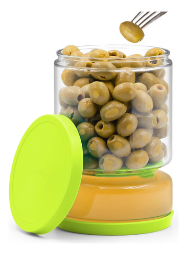 Recipiente De Vidrio Para Pepinillos Y Aceitunas, Tarro Herm