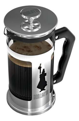 Cafetera Bialetti Preziosa 8 Cups automática plata prensa francesa