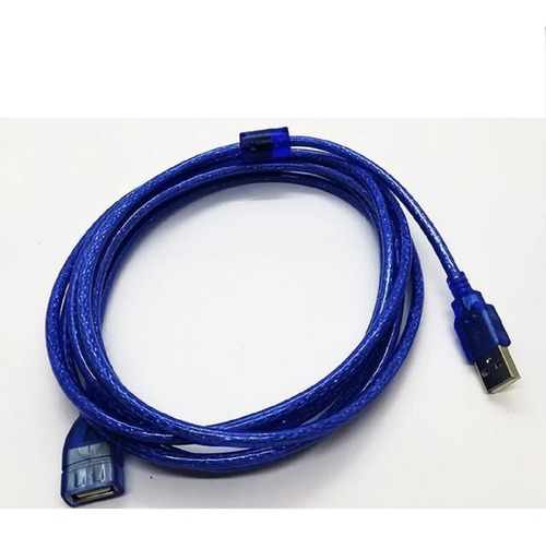 Imagen 1 de 6 de Cable Usb Extension 1,8 Metros Mallado Con Filtro Alargador