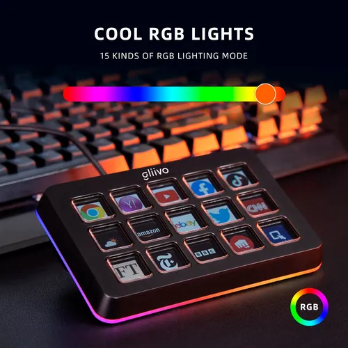 Stream Deck Gliivo - 15 Botones Lcd Personalizables